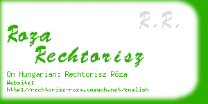 roza rechtorisz business card